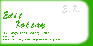 edit koltay business card